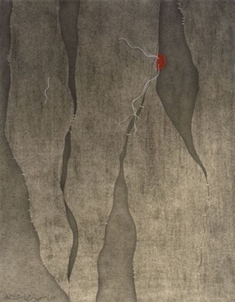 Sumaira Tazeen CHUPPUN CHUPPAI II (HIDE AND SEEK) 2008 Opaque water based pigment on wasli 11 x 8.5 in.