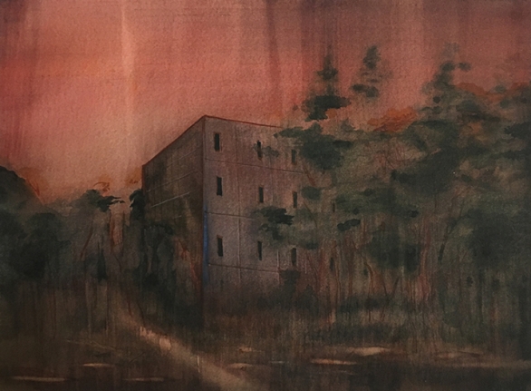 Sujith S.N., Untitled 10, 2018, Watercolor on paper, 10.50 x 14.50 in