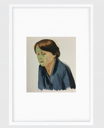 Sujith S.N. Untitled (Portrait) 16, 2020 Watercolor on paper 6h x 6.50w in