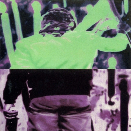 T.V. Santhosh 2004 PEACE PROTEST Oil on canvas 24 x 24 in.