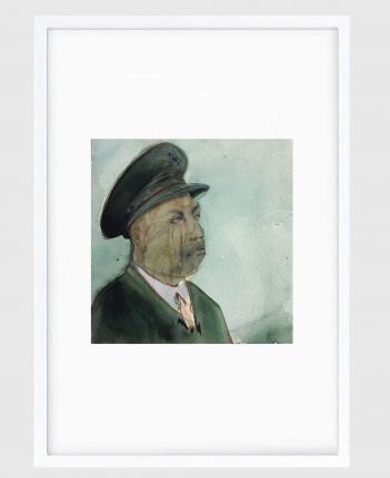 Sujith S.N. Untitled (Portrait) 13, 2020 Watercolor on paper 6h x 6.50w in