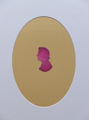 Rose Petal Self-Portrait: Silhouette 44 – Dark Pink Rose