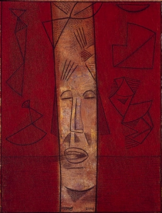 Neeraj Goswami ETERNAL THIRST 2008 Acrylic on canvas 42 x 32 in.