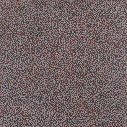 Anil Revri Fractal 39 2008 Mixed media on linen 48 x 48 in.