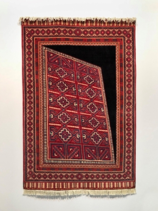 Saks Afridi Space Time Continuum 2017 Handmade wool rug 72 x 48 in.
