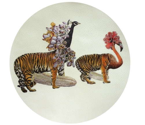 Avishek Sen, Go As You Like, 2016, Water based medium on paper, Diameter: 21.5