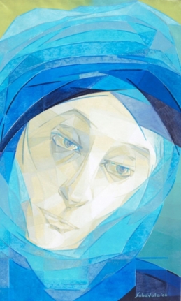 BLUE MANTLE 2006 Oil paint on canvas 60 x 36 in.