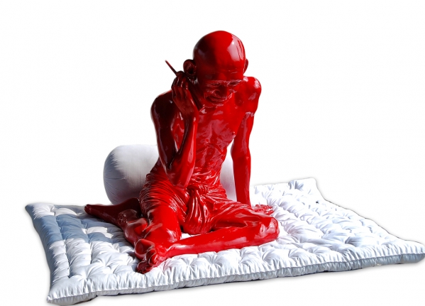 Debanjan Roy INDIA SHINNING II 2007 Fiberglass with acrylic paint 27 x 46 x 30 in.