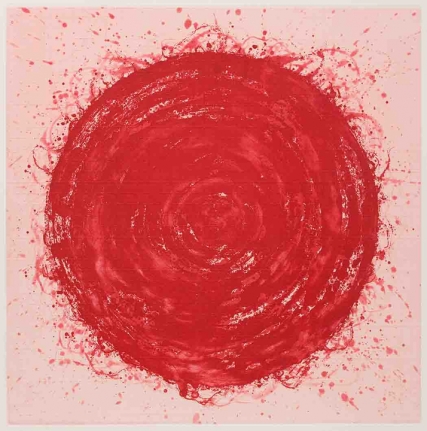 Abdullah M. I. Syed ENMESHED RED (Ed. of 10) 2013 Sugar-Lift, aquatint and embossed on Velin Arches 300gsm paper 18.7 x 18.7 in.