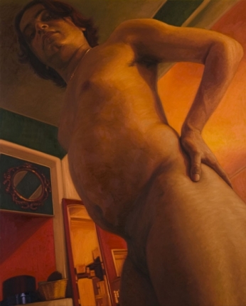 Abir Karmakar IN THE OLD FASHIONED WAY 4 2007 Oil on canvas 89 x 72 in.