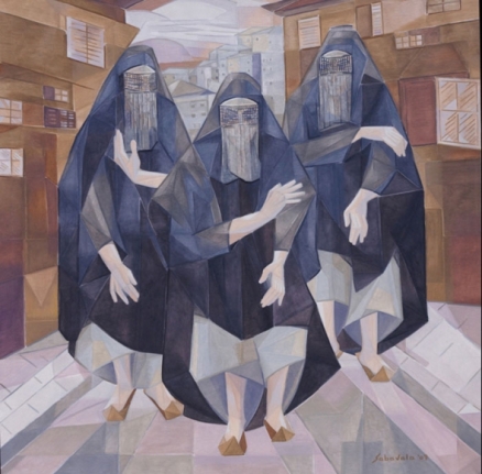 IN THE CASBAH 2007 Oil paint on canvas 60 x 60 in. NFS