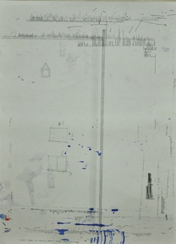 M. Pravat From Today, I Have No Future (2) 2016 Mixed media on paper 30 x 23 in.