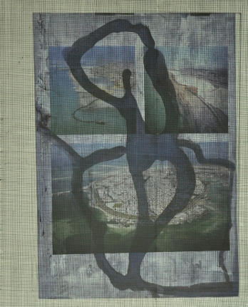 M. Pravat Untitled (D) 2016 Mixed media on paper 26 x 21 in.