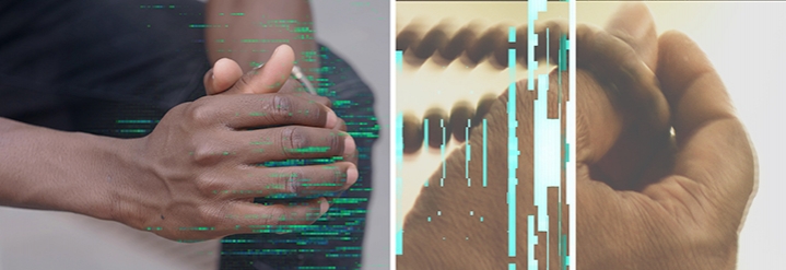 Saks Afridi, Hope, Doubt, Doubt, Hope (Diptych) , 2019, Lenticular prints, 24 x 36 in