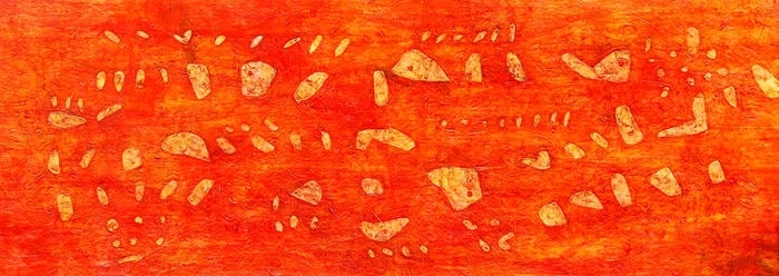 UNTITLED 12 2008 Acrylic on canvas 32 x 90 in.