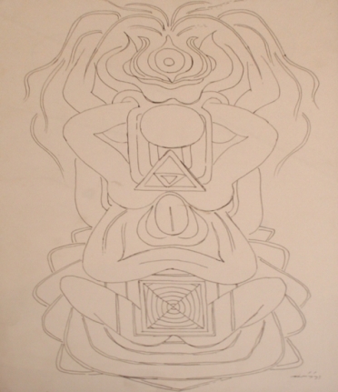 G.R. Santosh DRAWING 5 Ink on paper 14 x 10 in.