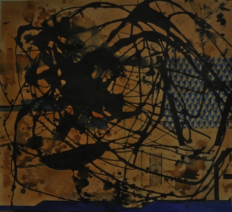 M. Pravat Untitled (A2) 2016 Mixed media on paper 42 x 46 in.