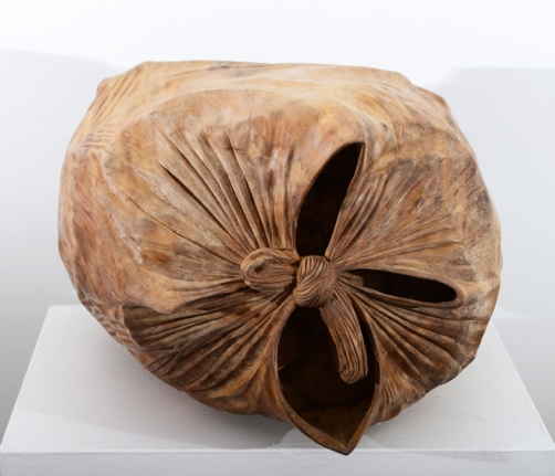 Debanjan Roy UNTITLED (GARBAGE BAGS) 2013 Wood Height: 16 in. (Each)