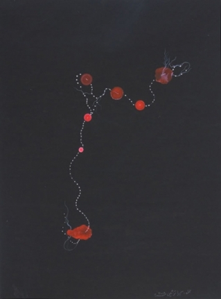 Sumaira Tazeen MOTI TANKA 2008 Opaque watercolor on wasli 11 x 8.5 in.