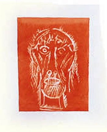 Ashim Purkayastha UNTITLED 3 (THE GHOST OF SOUZA) 2008 Watercolor 39.5 x 27.6 in.