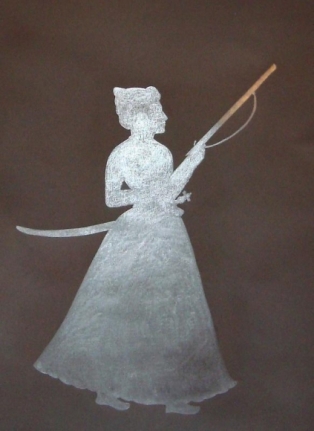 Muhammad Zeeshan DYING MINIATURE 2008 Graphite on sandpaper 39 x 30 in.