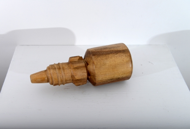 Debanjan Roy, Untitled (Eye Dropper), 2013, carved wood, 10 x 4 x 4 in