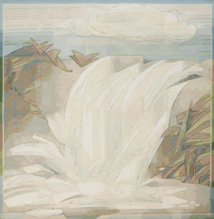 THE CASCADE 2005 Oil paint on canvas 50 x 50 in. NFS