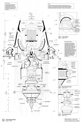 Saks Afridi, Vessel Architectural Drawing 1 (Ed. of 5), 2019, C-print on archival paper, 36 x 24 in