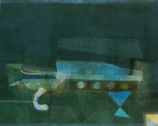Manish Pushkale WHAT ABOUT BLUE? 2008 Oil on canvas 48 x 60 in. NFS