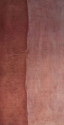 Sumaira Tazeen BAKHIYE II (RUNNING STITCHES) 2008 Opaque water based pigment on wasli 11.5 x 6 in.