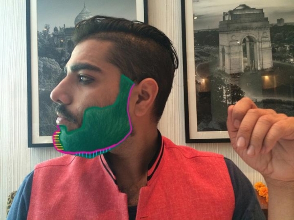Ranbir Kaleka & HImanshu Suri BEARD MENTOR (Ed. of 100) 2015 C-print on paper 12 x 16 in.