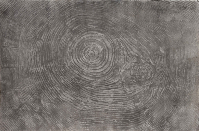 G. R. Iranna, All That Is...Ash, 2017, Ash on paper, 42 x 56 in