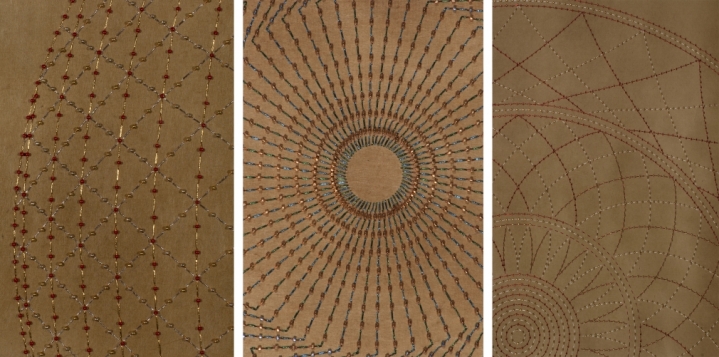 Anila Quayyum Agha Skin Series (Detail) 2016 Mixed media on paper