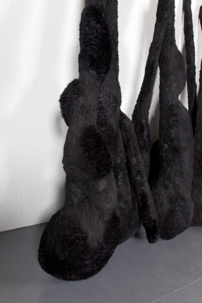 Saad Qureshi IN THE REMAINS 2013 Mixed media including fabric, paint and wood Dimensions variable