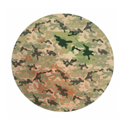Fatima Munir To the Moon and Back 2 2017 Hand embroidery, ink jet on canvas 18 x 18 in.
