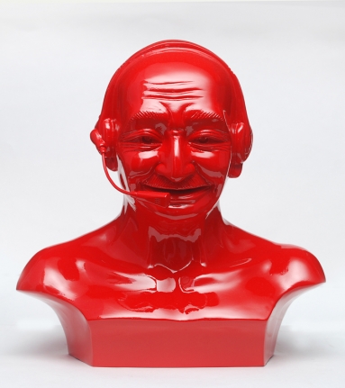 Debanjan Roy INDIA SHINNING 11 2009 Fiberglass and automotive paint 13 x 13 x 8 in. Edition of 75 + 5 artist proofs