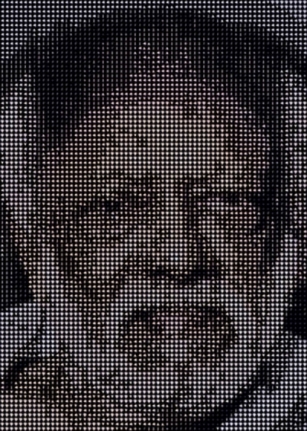 Baiju Parthan PROCESS-FRANCIS NEWTON SOUZA 2008 3D Rendering and compositing (Archival print on metalic paper - Edition of 3) 63.5 x 45 in.