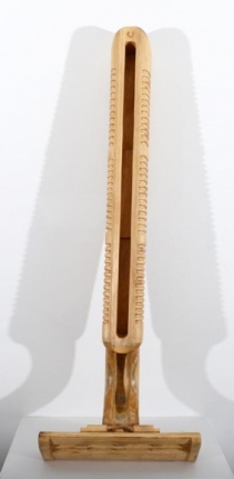 Debanjan Roy UNTITLED (RAZOR) 2013 Wood 37 x 12.5 x 8 in.