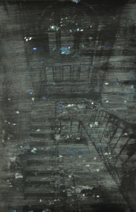 M. Pravat Untitled (19) 2016 Mixed media on paper 8 x 12 in.