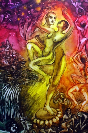 Shrilekha Sikander CROWNING GLORY Watercolor on paper 27.5 x 21 in.