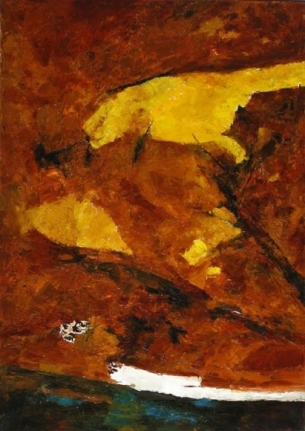 Ram Kumar UNTITLED ABSTRACT 2 2005 Oil on canvas 36 x 24 in.