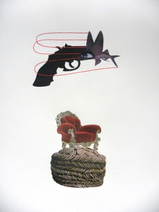 Avishek Sen, Untitled 8, 2010, Mixed media on paper, 18 x 24 in