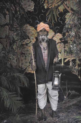 Waswo X Waswo By Lantern Night, 2015 Hand-colored b/w photograph on paper 36 x 24 in