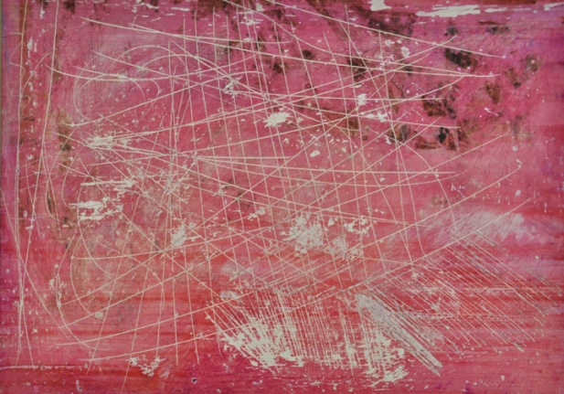 M. Pravat Untitled (11) 2016 Mixed media on paper 8 x 12 in.
