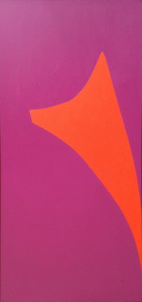 Violet Scarlet, 1965, oil on canvas, 87 x 41 in.