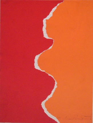 Untitled, 1957. torn paper, 12 x 9 1/2 in.