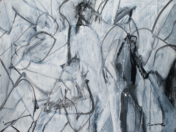 High Spirit, 2008, acrylic on tarpaulin, 30 x 40 in.