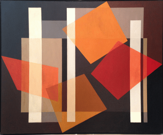 Staff, Distaff and Rod, oil on canvas, 34 3/8 x 42 in.