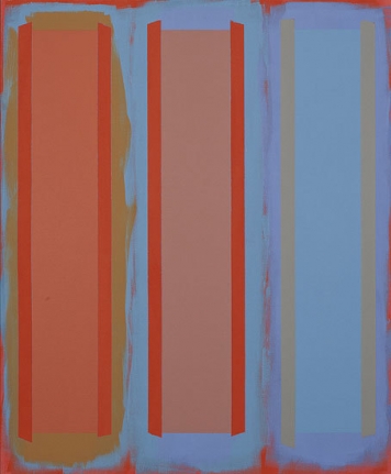 Shames Choice, 1995, acrylic on canvas, 68 x 56 in.