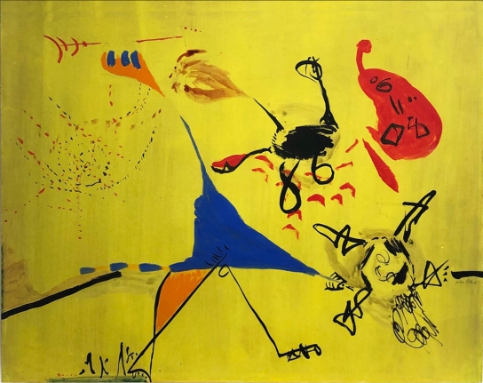 "Sun-Scape," 1946, oil on masonite, 18.75 x 23.25 in., signed and dated l.r., CR#143